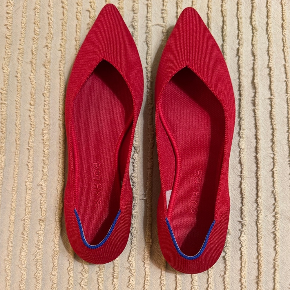 Rothy's The Point in Bright Red size 9.5